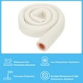 thumbnail image 3 of Tubo de espuma aislante para tuberías, tubo de espuma aislante de preservación de calor de 7/8" para juego de tuberías de cobre de mini split, 3.28 pies (1 m), blanco/rosa, 3 of 7