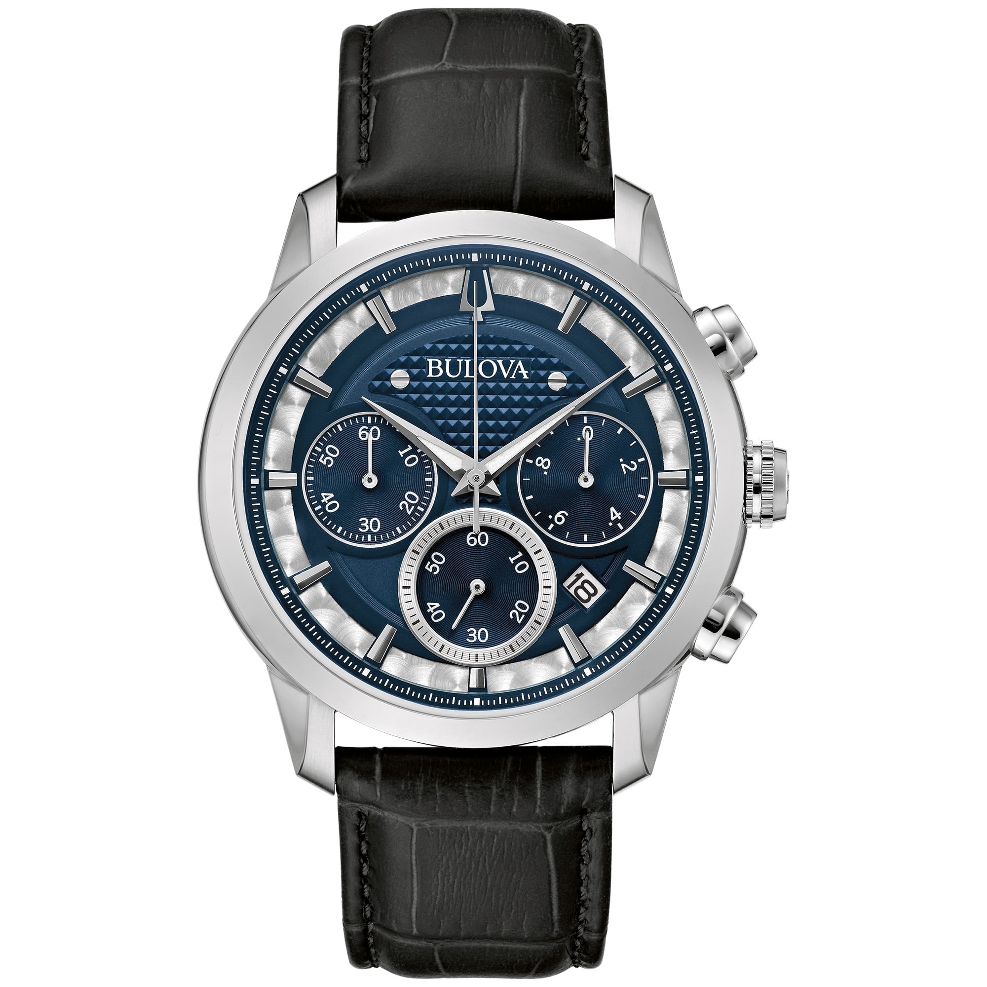 Bulova Men's Chronograph Diamond Accent Stainless Steel