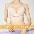 thumbnail image 3 of 3 Pairs Invisible Clear Bra Straps Strapless Shoulder 1.5cm Transparent Detachable Replacement Strap Non-Slide Elastic Belt Women Intimates, 3 of 9