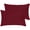 Burgundy, variant on Royale Linens Pillow Shams 2 Pack Euro Size 26x26 Inch - Brushed 1800 Microfiber - Bed Pillow Shams, Wrinkle Resistant Super Soft and Cozy - Back Overlap Closure - Oxford Pillowcase (Euro, White)