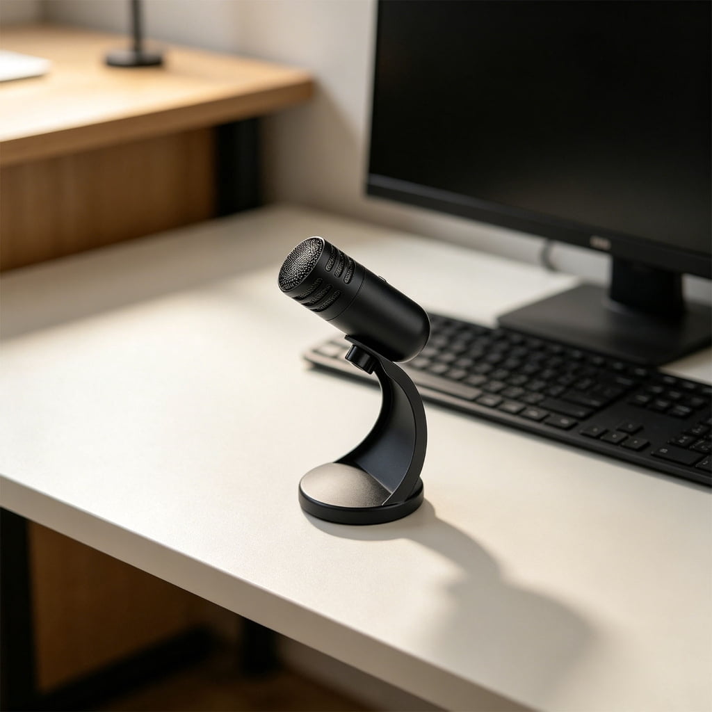 Professional USB Condenser Microphone With Wide Frequency Ranges And Durability Metal Construction Condenser Mic