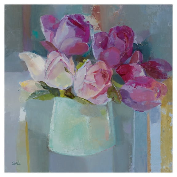 Roses for the Table by Sarah Simpson Canvas Art Print