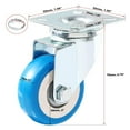 thumbnail image 2 of Placa giratoria de poliuretano azul Caster Wheels Online Best Service, paquete de 8, 2 of 8
