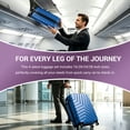 thumbnail image 3 of Nicetravel 4-Piece Hardside Luggage Set,Lightweight suitcase with TSA Locks & Double Spinner Wheels, Navy, 3 of 5