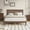 Pine, variant on Telino Queen Bed Frame, Queen Wood Platforms Bed Frame with Wooden Slats Support, No Box Spring Needed, Pine