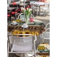 thumbnail image 5 of Outdoor Tablecloth with Umbrella Hole for Patio/Picnic/Party/Camping, Sunflowers Truck Waterproof Table Cloth Round Cover Washable, Retro Botanical Budding Floral Butterfly (Dia 54"), 5 of 8