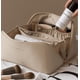 thumbnail image 4 of JM Bolsa de almohada Bolsa de almacenamiento de viaje Bolsa de lavado Almacenamiento de cosméticos de gran capacidad (marrón) JM, 4 of 5