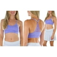 thumbnail image 3 of ToBeInStyle Women's Pack of 6 Back-Lace Racerback Sports Bras - Thin Straps w/Backlace - OS, 3 of 7