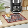 thumbnail image 4 of Coffee Mat Coffee Bar Maker Mat Backed Absorbent Nonslip Coffee Station Mat For Kitchen Countertop Fast Dry Washable Dish Drying Mat 18x12Inch, 4 of 6