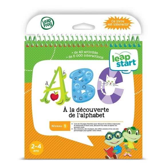 LeapFrog LeapStart® Preschool (Level 1) Alphabet Adventures with Music Activity Book  - French Version, 2 to 4 years