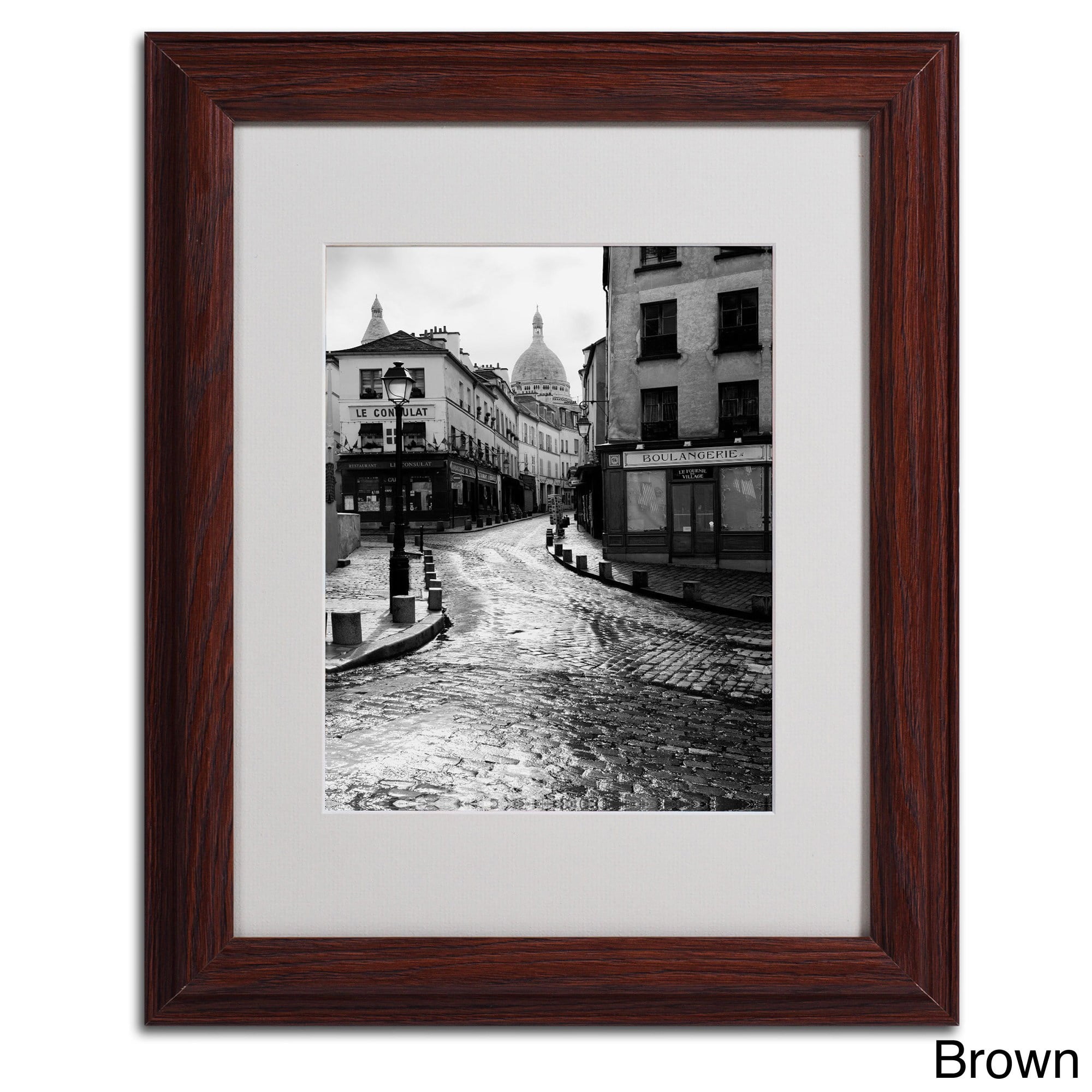 Trademark Fine Art "Montmartre" Framed Canvas Art by Chris Bliss