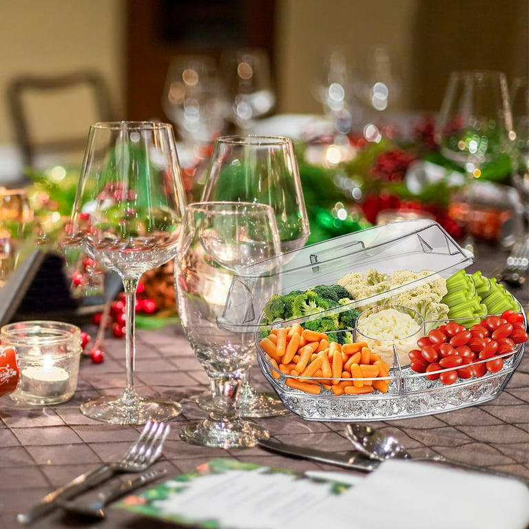 Plastic party serving dishes cheap