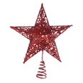 thumbnail image 1 of Adorno para árbol de Navidad XCF 20 cm estrella Papá Noel rojo Hierro purpurina, 1 of 3