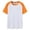 Orange, variant on RTKFRFLM Kids' Color Block Raglan T-Shirt Short Sleeve Pure Cotton Baseball Tee for Boys and Girls Contrast Color Uniform Top Comfortable Athletic Student Training Shirt Size 5-18