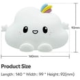 thumbnail image 5 of Luz nocturna LED en la nube para niños, luz de silicona suave para el dormitorio de la guardería, luz colorida para dormir con sensor táctil y lámpara de control remoto para el dormitorio de los niño, 5 of 5