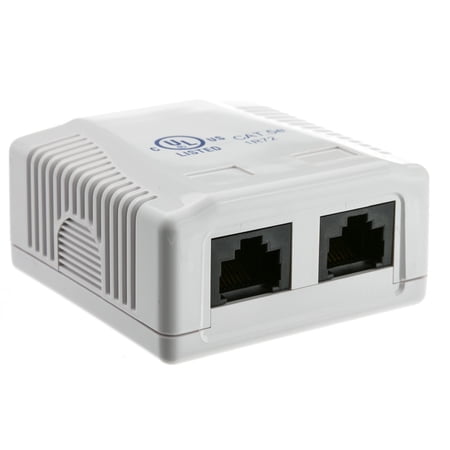 CableWholesale 300-313DE Cat 5e Duplex Surface Mount Box Unshielded price history on PriceWatchPro