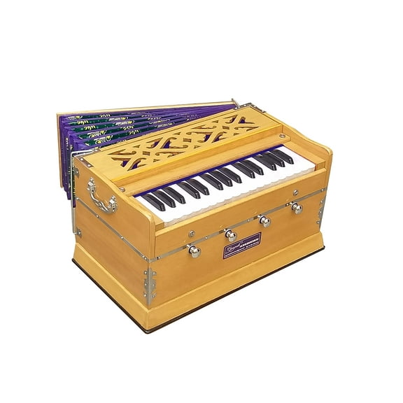 Harmonium~2 Octaves~4 Stops~Double Reeds~440 Hz~32 Keys~7 Fold Bellow~Bhajan~Kirtan