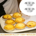 LIYUNMIAO 25 Pcs Egg Tart Molds Aluminum Baking Cups for Desserts