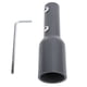 thumbnail image 2 of Adaptador De Tubo Satélite, 4 Tornillos De Fijación Adaptador De Tubo De aleación De Aluminio Recubrimiento Gris Elegante Amplia Aplicación Para Villa, 2 of 7