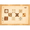 thumbnail image 1 of Ahgly Company Indoor Rectangle Solid Orange Modern Area Rugs, 8' x 12', 1 of 4