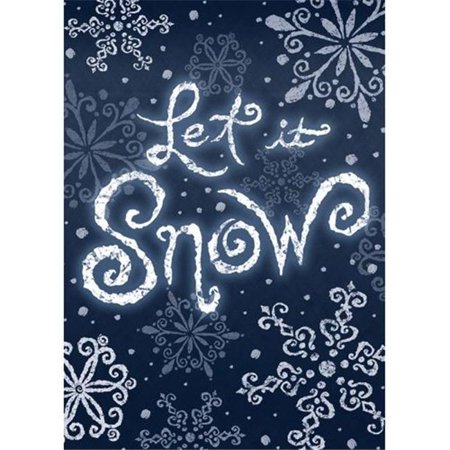 Toland Home Garden Let It Snow Double Sided Garden Flag