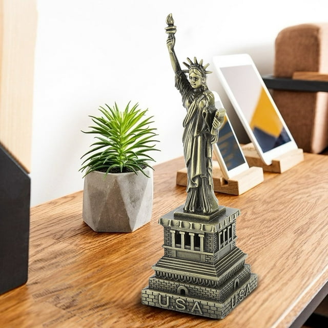 Mini Modèle d'Empire State Building Modèle Célèbre Décoration de Bureau en Métal Statue de Modèle de Construction Cadeau