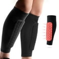 thumbnail image 4 of Iaukyu 1 Pair Soccer Sports Shin Guards High Impact Resistant Anti-Collision Calf Protection Football Protective Gear Adults Men Women Soccer Compression Shin Sleeve Sports Accessories, 4 of 6