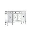thumbnail image 5 of 60 inch mirrored credenza in antique white, 5 of 10