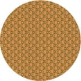 thumbnail image 1 of Ahgly Company Indoor Round Patterned Mahogany Brown Area Rugs, 5' Round, 1 of 6