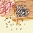 thumbnail image 2 of 100 pc Metallic Colours Glass Seed Beads 2-Hole Rectangle Gunmetal Plated 4.5~5.5x2x2~2.5mm Hole: 0.5~0.8mm, 2 of 2