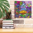 thumbnail image 6 of Epic Graffiti 'Pop Art Caterpillar' by Howie Green, Canvas Wall Art, 12"x12", 6 of 8