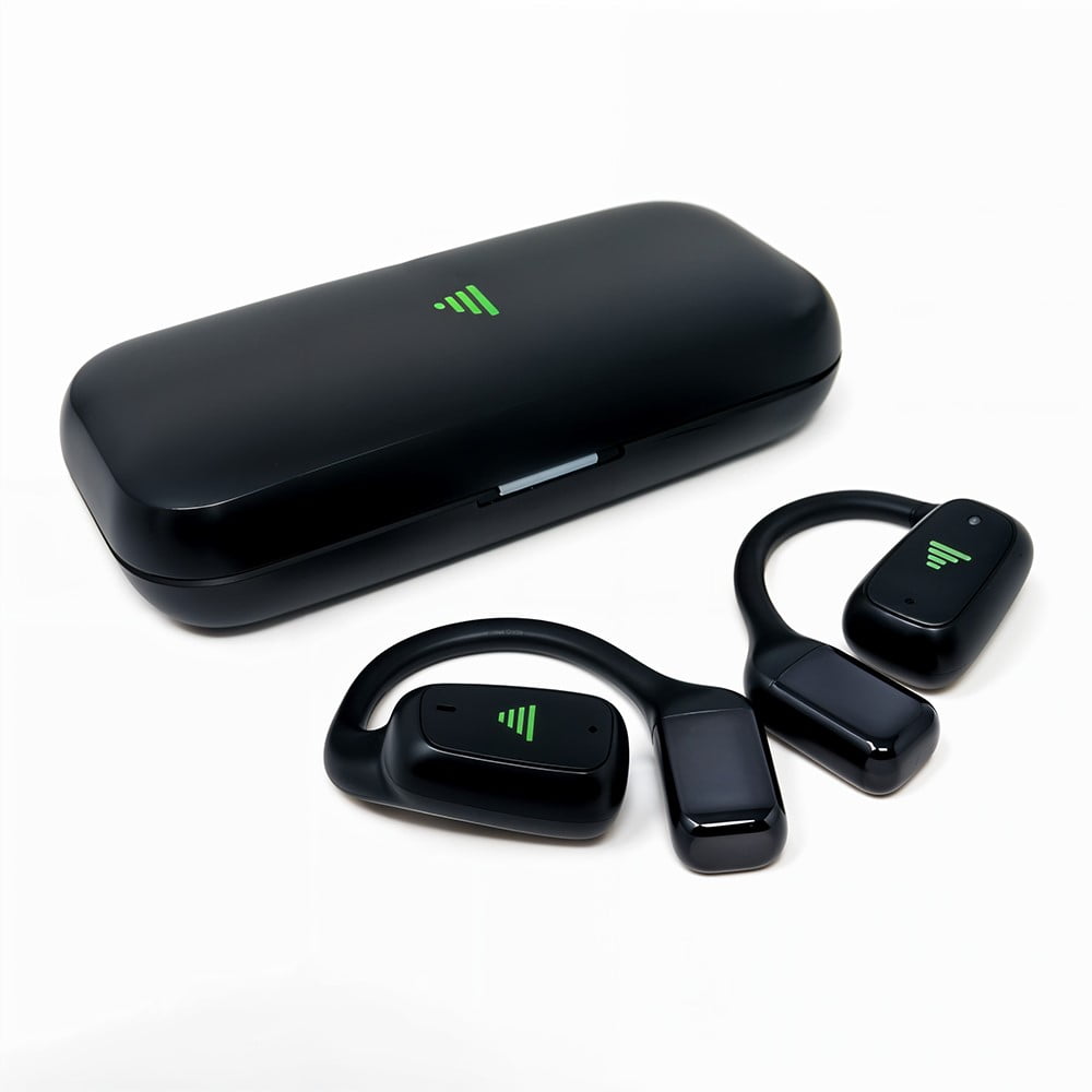 Audífonos open ear HIGHLINK LINKAIR inalámbricos con estuche de carga negros