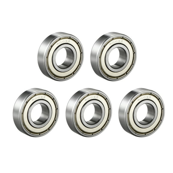 Unique Bargains 5pcs Deep Groove Ball Bearing 6003Z Single Shield 17mmx35mmx10mm Chrome Steel