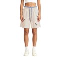 thumbnail image 5 of vigerkar High Waisted Embroidery Baggy Shorts with Elastic Waisted Wide Leg Cute Short Pants (Beige, 4XL), 5 of 8