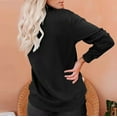 thumbnail image 3 of Zip Up Sweatshirt Women No Hood Fashion Casual Plain Color Long Sleeve Shirts Loose Fit Fall Sweaters Top with Pockets, 3 of 6