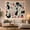Cats and Mice, variant on Stylized Black Cats with Atomic Starbursts on Cream, Playful Retro for Cat Lovers, Mid Century Modern Art, Housewarming Gift, Tapestry Wall Hanging for Bedroom and Living Room