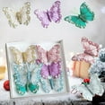 thumbnail image 5 of YIKA Christmas Butterflies Decorations For Tree Wreath DIY Holiday Crafts Glitter Clip Ornaments For Xmas Party Home Wedding Decor A, 5 of 7