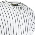 thumbnail image 2 of Hijaz White Short Sleeve Lounge Thobes with Black Diamond Stich Pinstripe, 2 of 2
