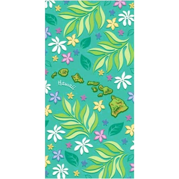 Islander Group Gotta Be Hawaiian Brand Island Chain Floral Beach Towel 60" x 30"