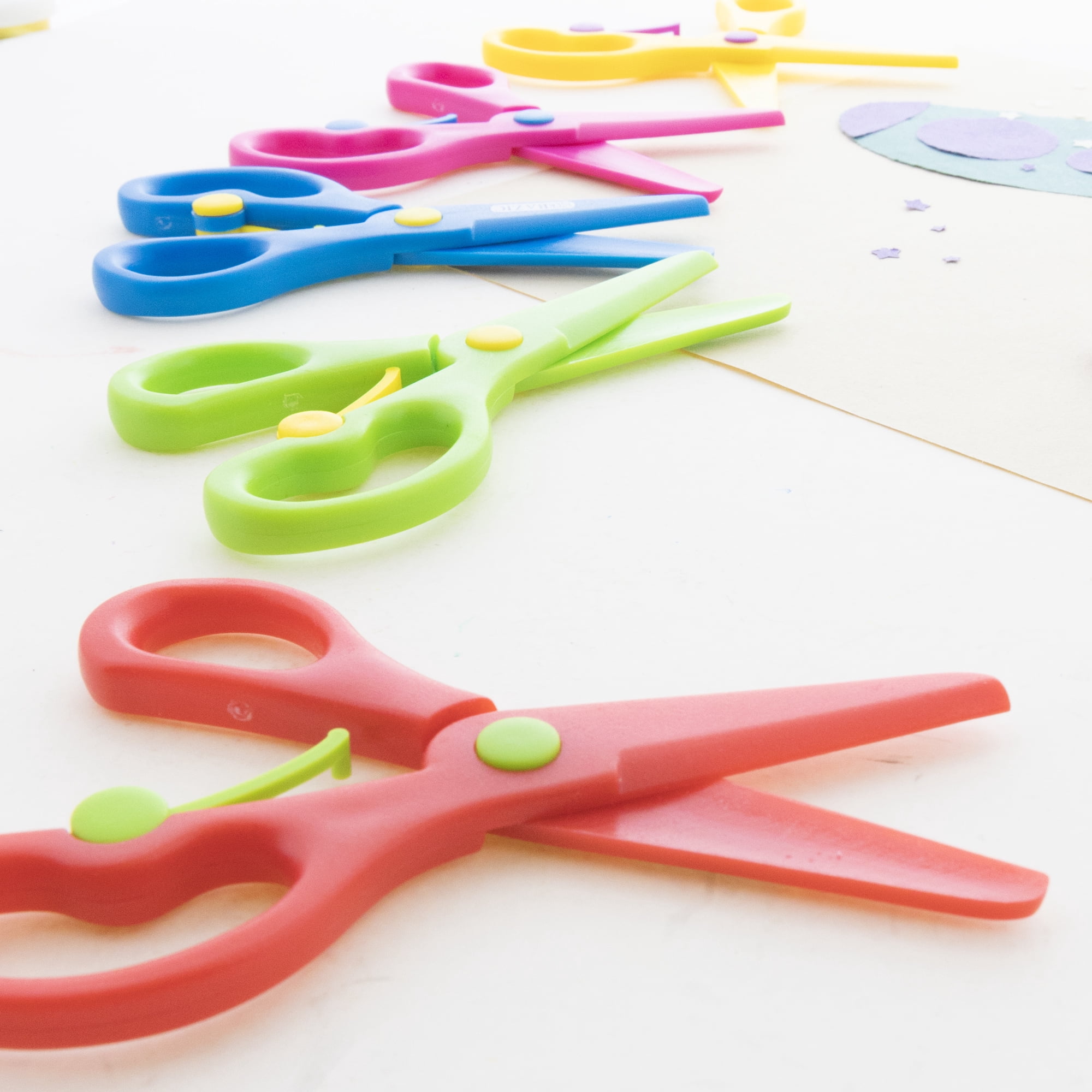 BAZIC Training Scissors 5" School Student Safety Blunt Tip Stainless Steel Scissor, 24-Pack