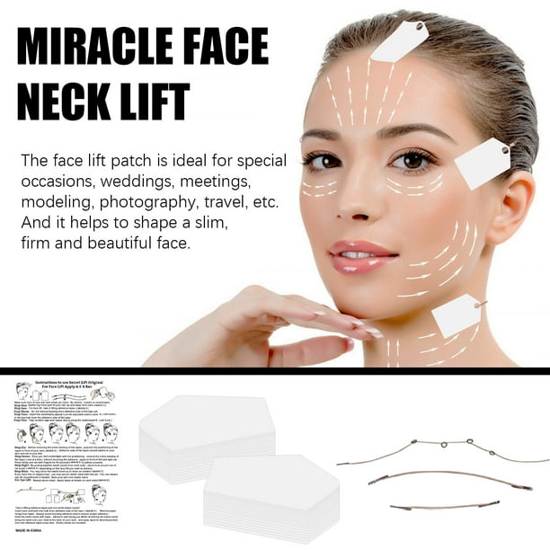 Bring It Up Instant Face Lift Tape 30 Day Supply Kit Neck and Eyebrow lift  Tapes Transparent Strips Tape Lifting Anti Wrinkle Stickers
