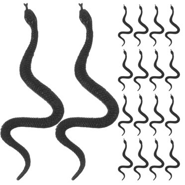 MasteelfCA 100 Pcs Mini Jouets Serpent Simulation Accessoires Astucieux Modèles de Collation Artificielle Jouets d'Halloween