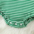 thumbnail image 4 of qiiinnHk Baby Christmas Outfit Boy Girl Embroidery Long Sleeve Striped Waffle Bubble Romper Fall Winter Clothes 3-6 Months,Green, 4 of 4