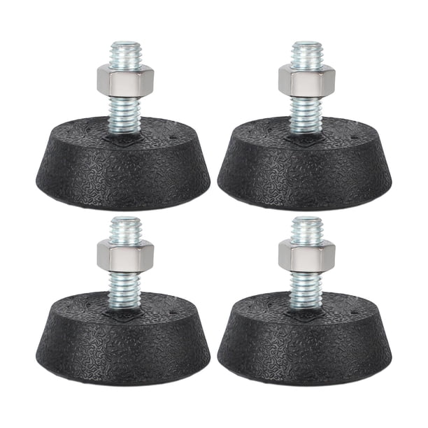 de Apoyo para Bicicletas Estáticas, Patas de Goma Antideslizantes, Almohadillas de Repuesto Mejoradas, Tornillos Niveladores de 3/8"