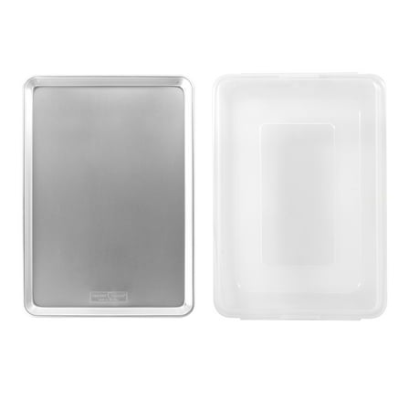Nordic Ware Natural Aluminum Half Sheet with Lid, Silver