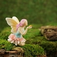thumbnail image 2 of Top Collection Miniature Garden & Terrarium Fairy Statue (Flower Fairy with Bird), 2 of 2