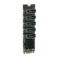 thumbnail image 1 of Domqga Convertir Carte Adaptateur M.2 NGFF Bkey à 5 Ports 6Gbps Carte d'Extension de Fonctionnement Stable, Carte d'Extension, Carte Adaptateur de Conversion, 1 of 8