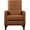 Brown, variant on Alden Design Modern Tufted Faux Leather Recliner with Footrest for Living Room, Brown