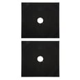 thumbnail image 4 of Protectores de estufa de Gas, cubierta de quemador de estufa de Gas reutilizable, alfombrilla de revestimiento (4 Uds. Negro), 4 of 9