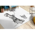 thumbnail image 2 of Banksy Child Rugs, Abstract Rug, Indoor Rugs, Rug, Banksy Nurse Rugs, Customs Rug, Anti-Slip Carpet Rugs, Dining Room Rug, White Rug, 5.2'x7.5' - 160x230 cm, 2 of 8